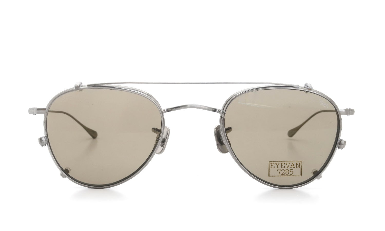 EYEVAN7285 アイヴァン7285 メガネ+クリップオンサングラスセット 159 C.801通販 Antique-Silver