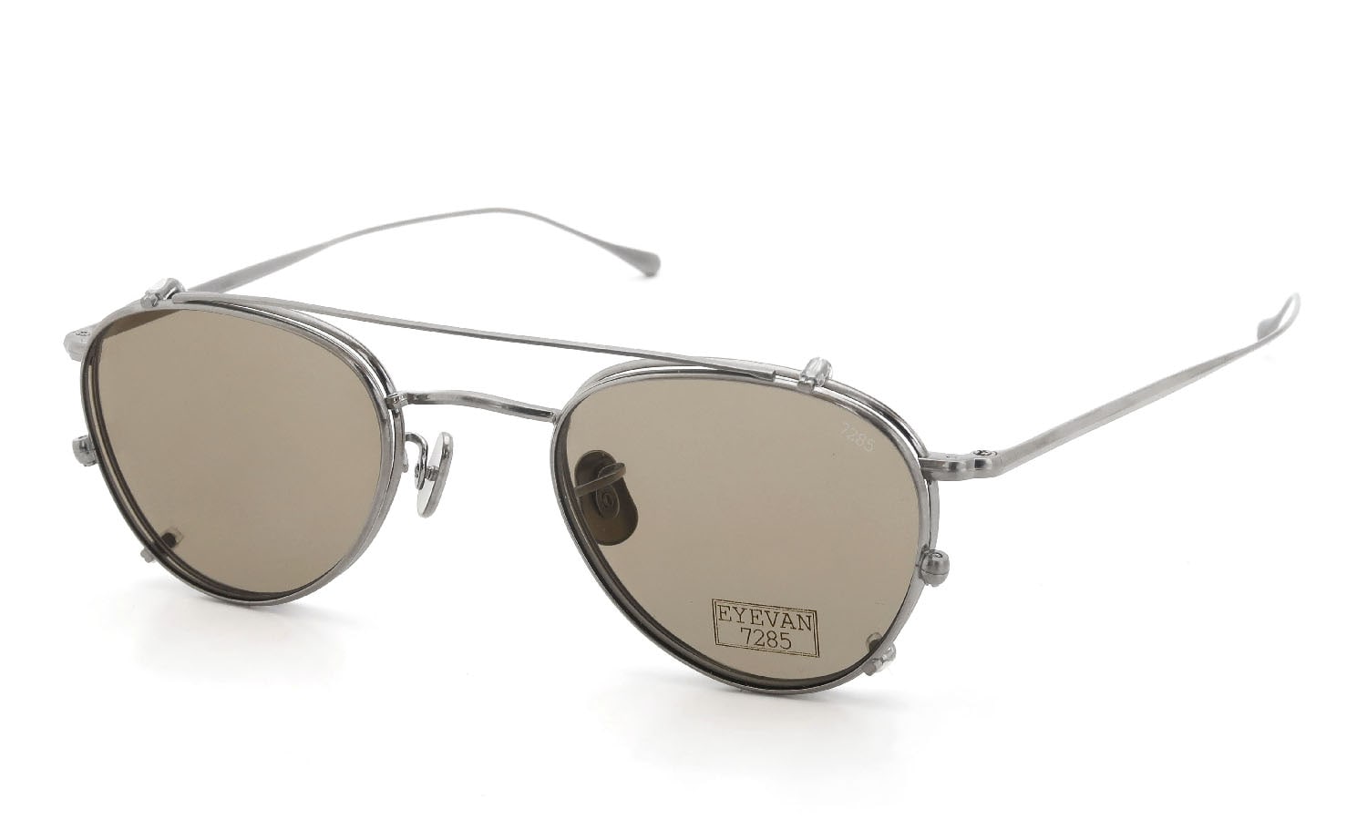 Eyevan7285 アイヴァン7285 メガネ クリップオンサングラスセット 159 C 801通販 Antique Silver Clip 正規取扱