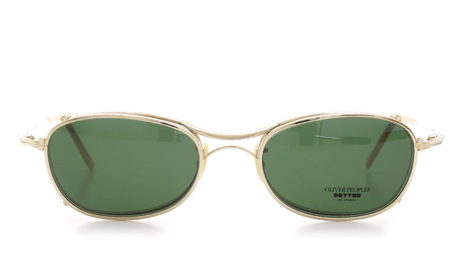 OLIVER PEOPLES 1990's OP-571 G with-clip V.Green Lens