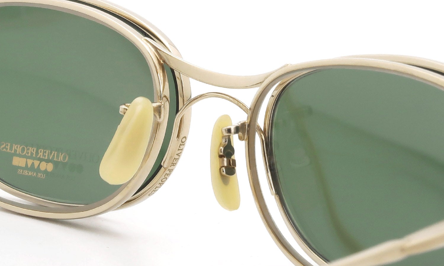 OLIVER PEOPLES 1990's OP-571 G with-clip V.Green Lens