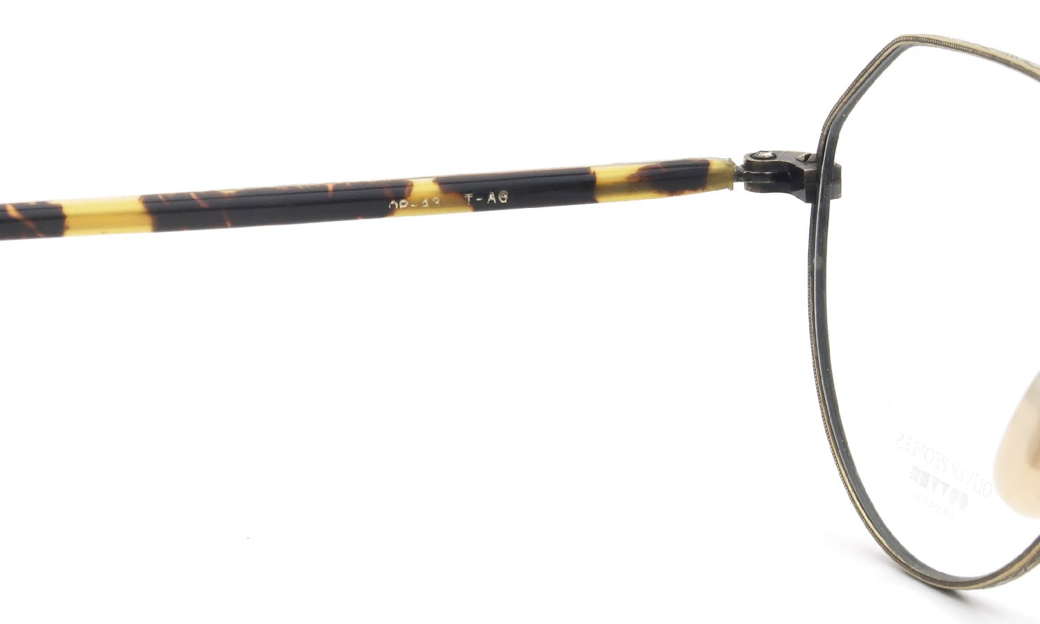 OLIVER PEOPLES 1990's OP-43 T-AG with clip LightPurpleLens