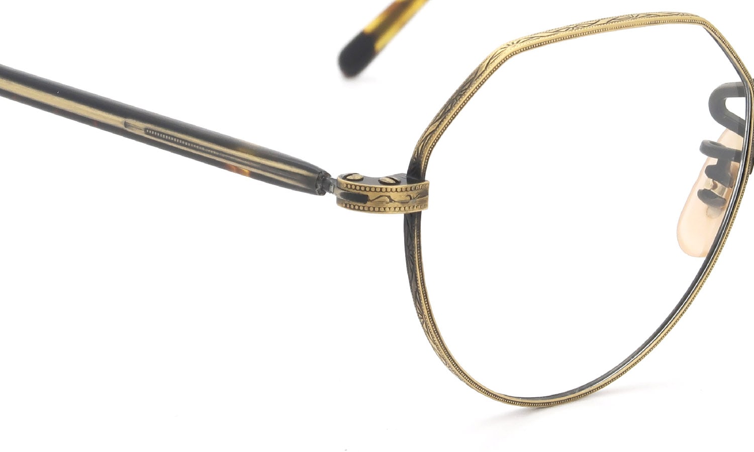 OLIVER PEOPLES 1990's OP-43 T-AG with clip GreenLens