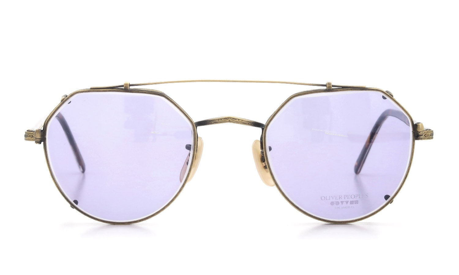 OLIVER PEOPLES 1990's OP-43 T-AG with clip LightPurpleLens