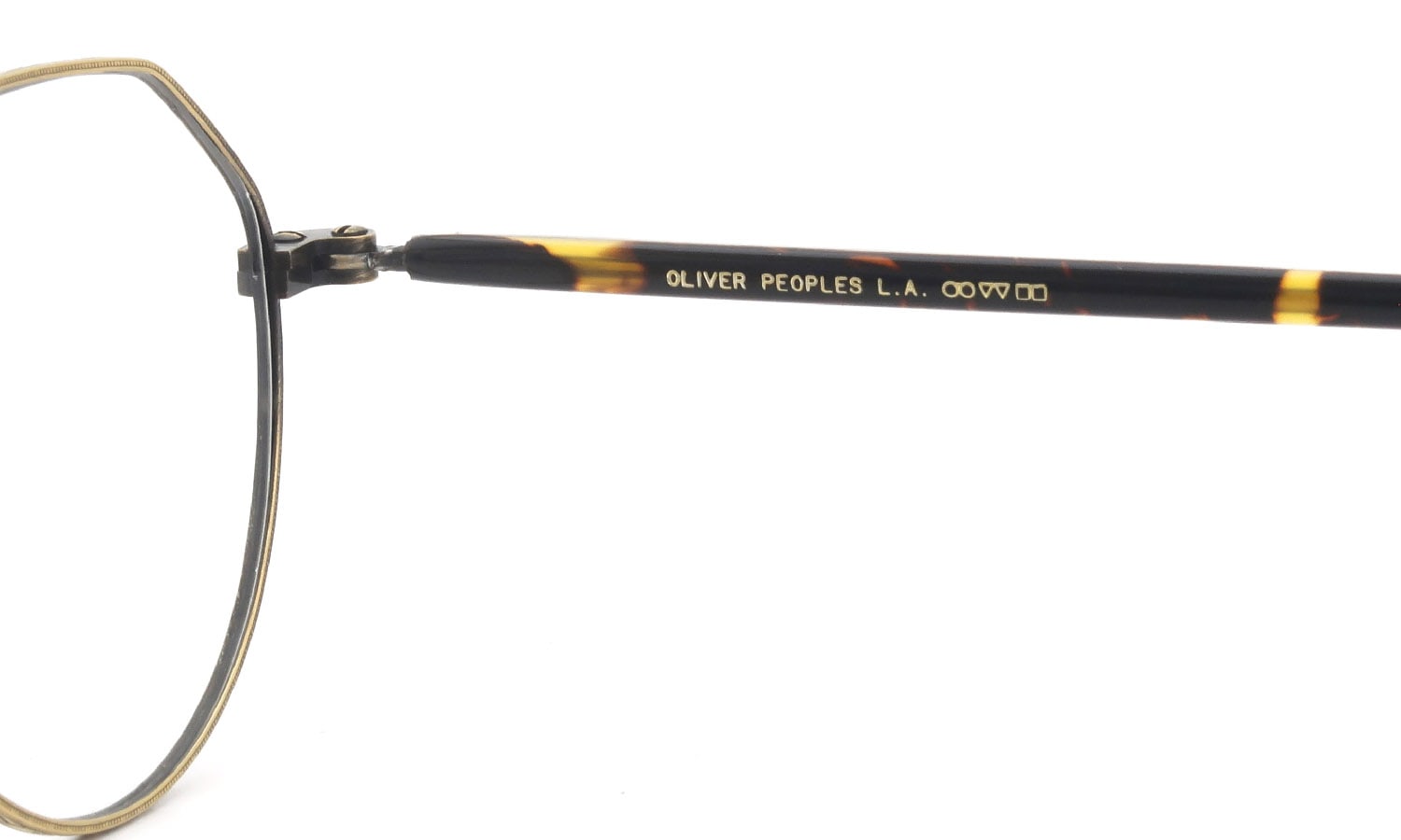 OLIVER PEOPLES 1990's OP-43 T-AG with clip GreenLens