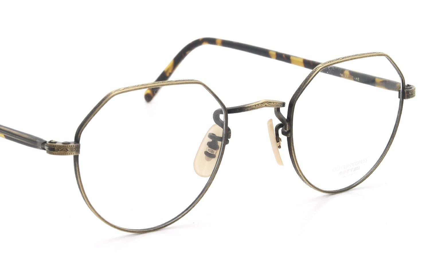 OLIVER PEOPLES 1990's OP-43 T-AG with clip LightPurpleLens