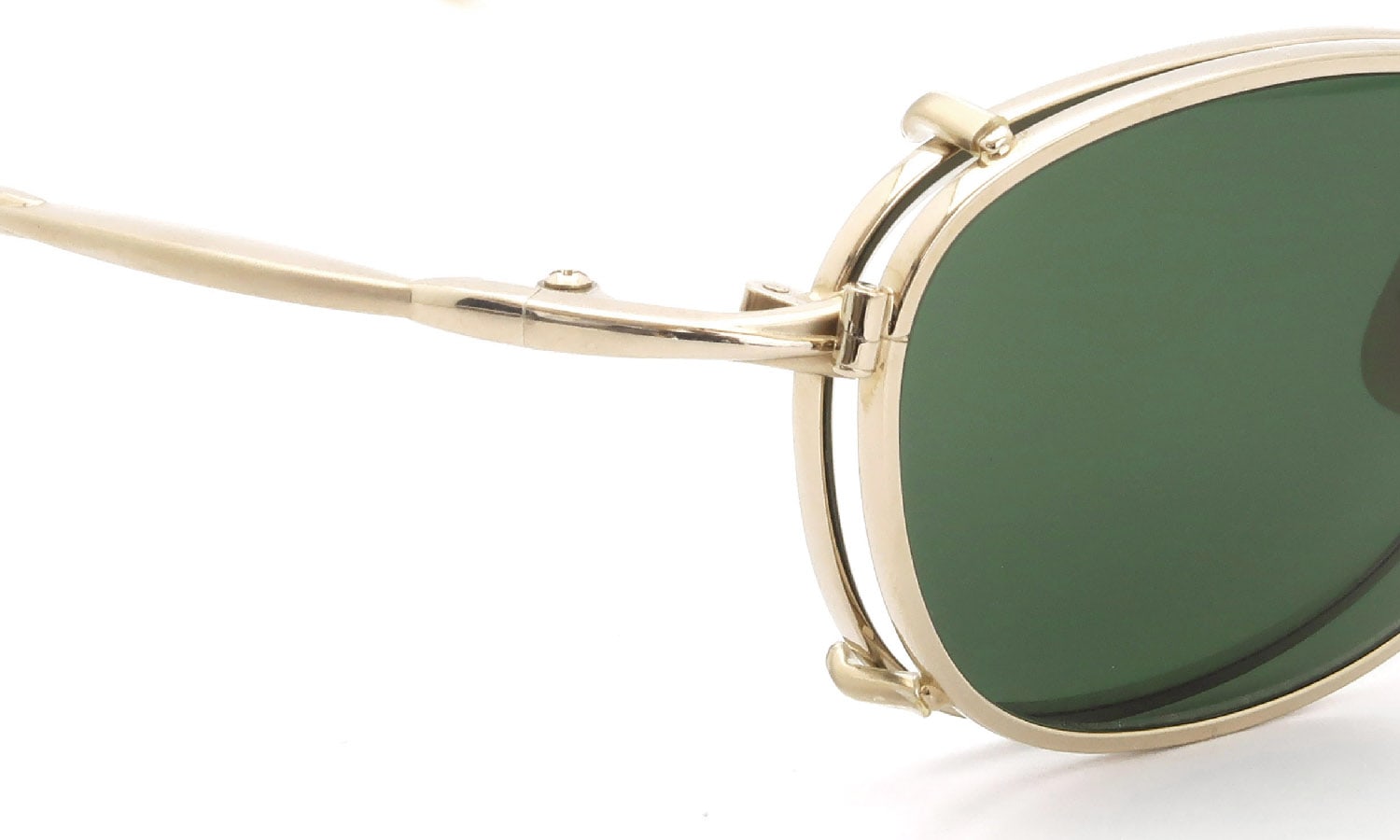 OLIVER PEOPLES 1990's OP-571 G with-clip V.Green Lens