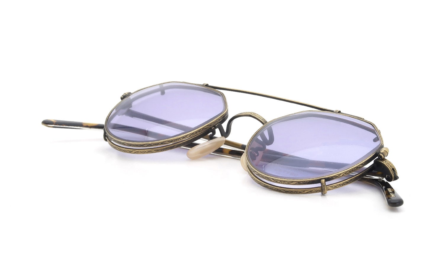 OLIVER PEOPLES 1990's OP-43 T-AG with clip LightPurpleLens