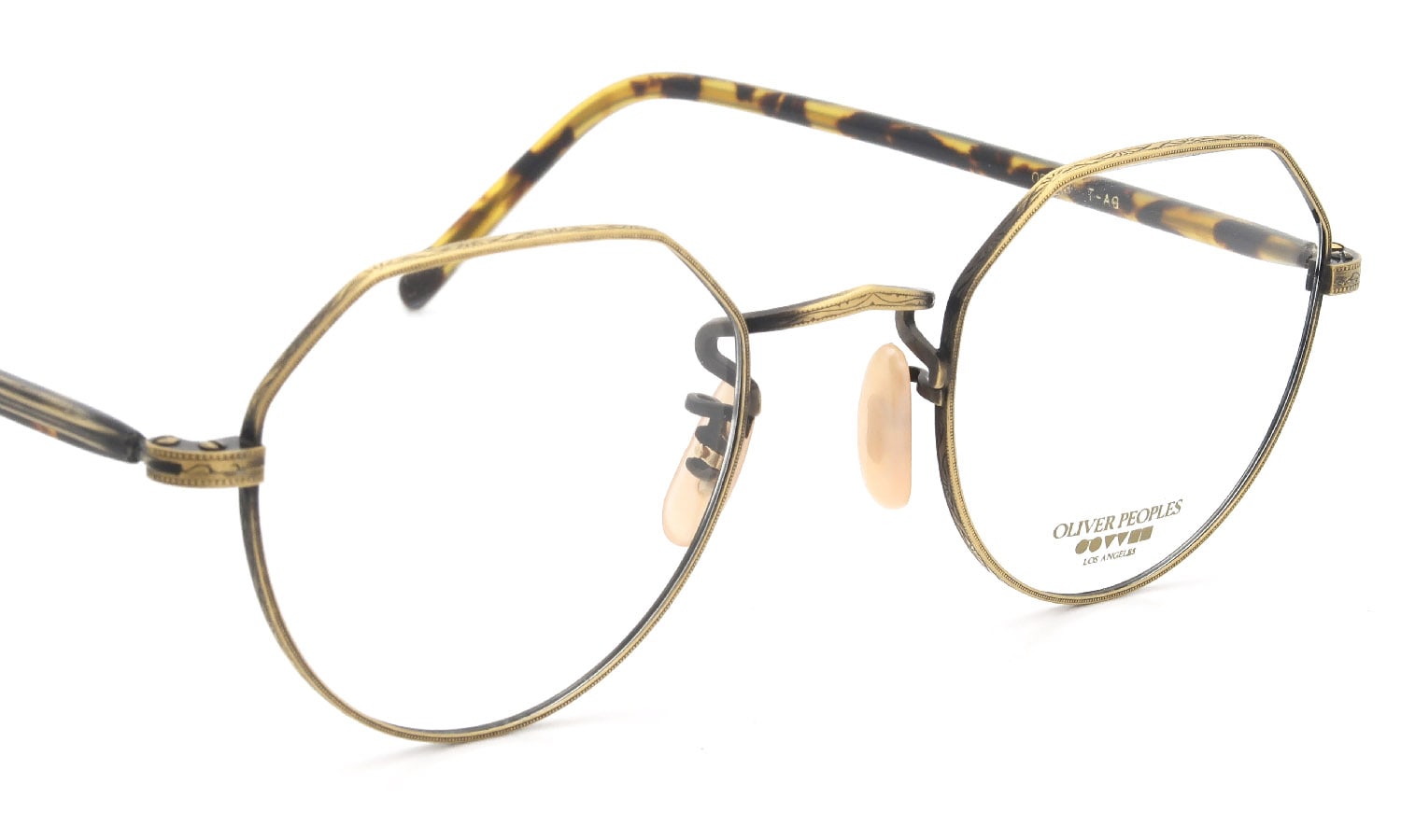OLIVER PEOPLES 1990's OP-43 T-AG with clip GreenLens