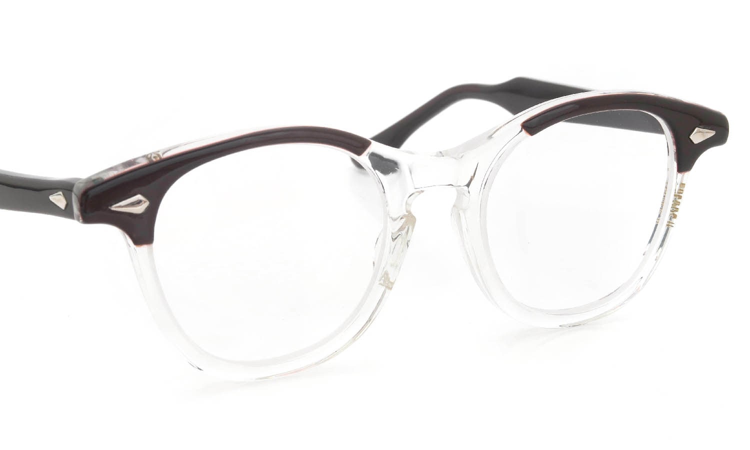 The Spectacle/TART Optical vintage LEADING-LIZ BROWN-CRYSTAL 46-20