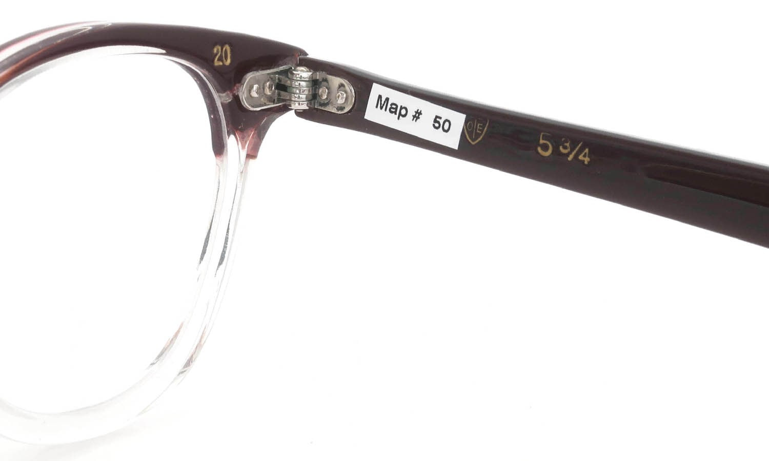 The Spectacle/TART Optical vintage LEADING-LIZ BROWN-CRYSTAL 46-20