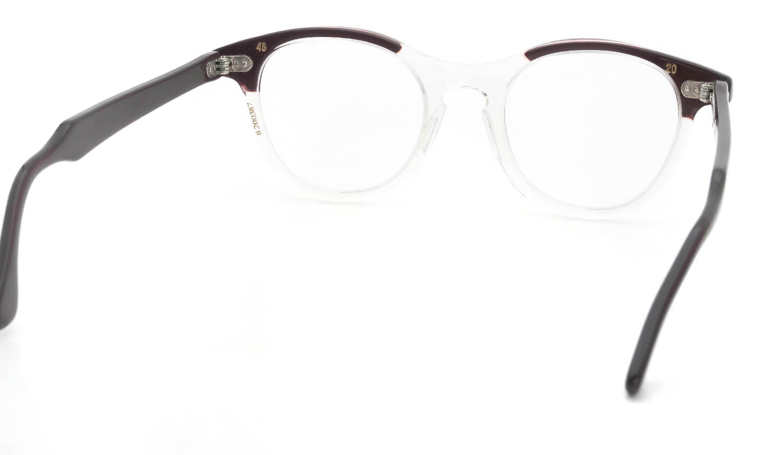 The Spectacle/TART Optical vintage LEADING-LIZ BROWN-CRYSTAL 46-20