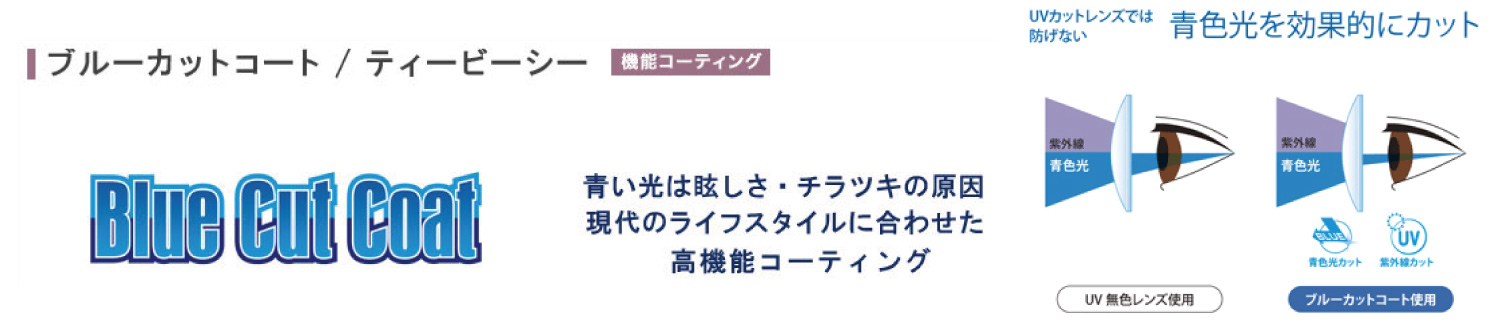 UVカットレンズでは防げない青色光を効果的にカット