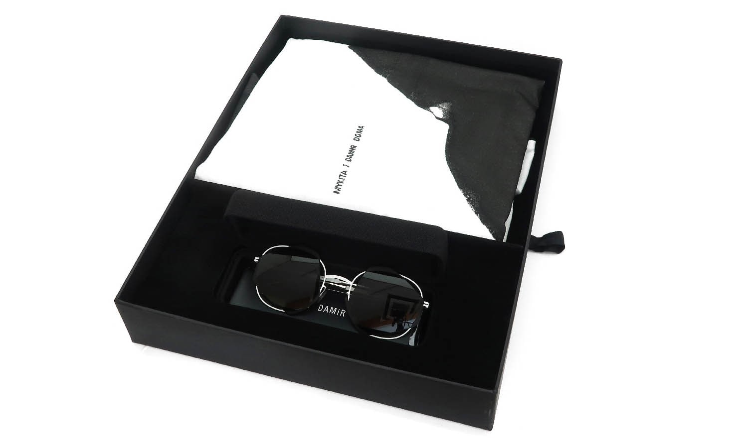 MYKITA / DAMIR DOMA Limited Edition Set ACHILLES Antique-White/Black Lens. Dark-Grey-Solid