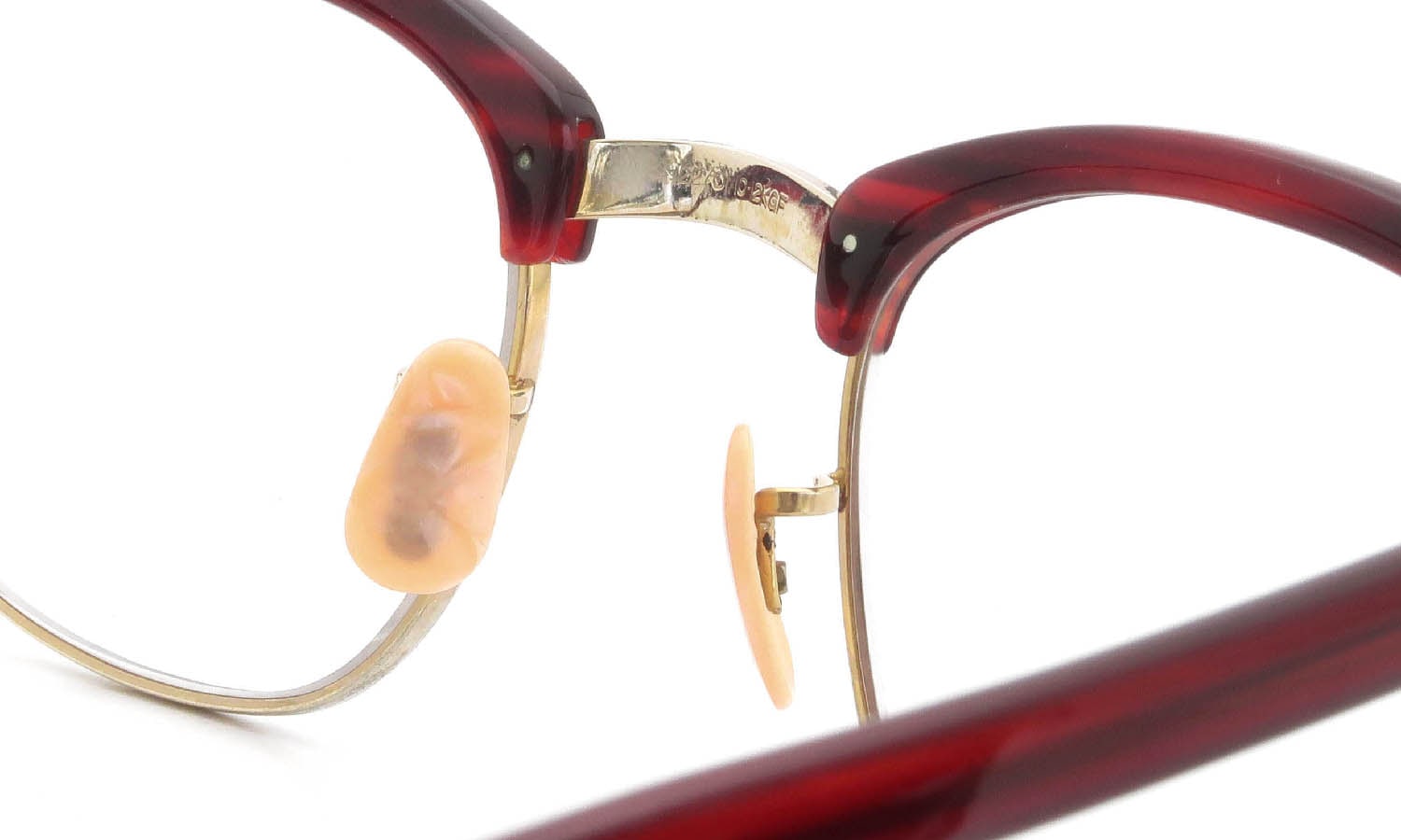 American Optical 1950s〜1960s SIRMONT Maroon-Gold 1/10 12KGF 46-22