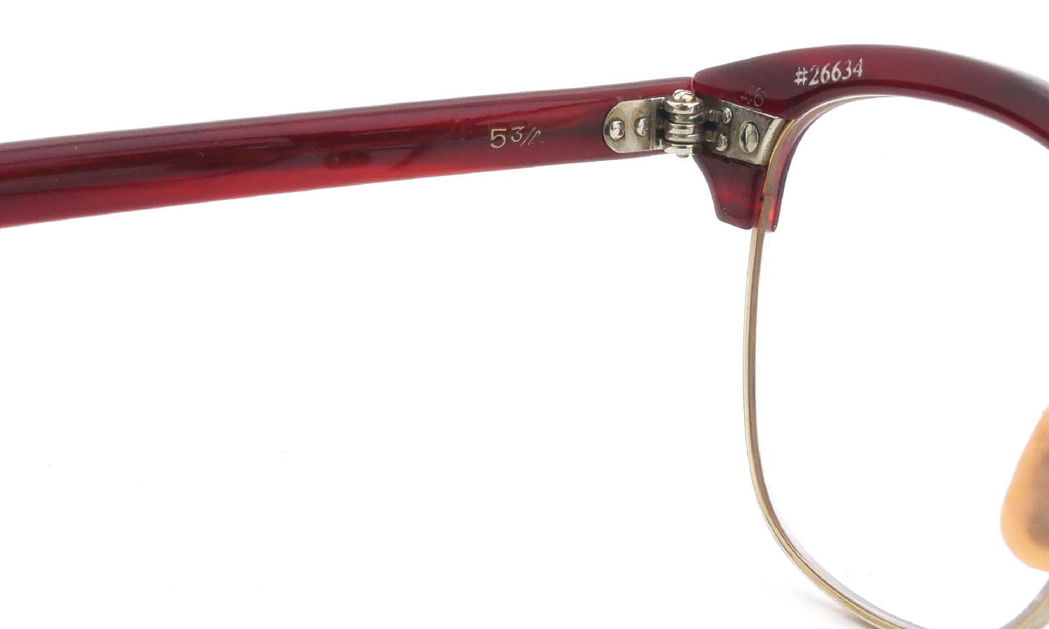 American Optical 1950s〜1960s SIRMONT Maroon-Gold 1/10 12KGF 46-22