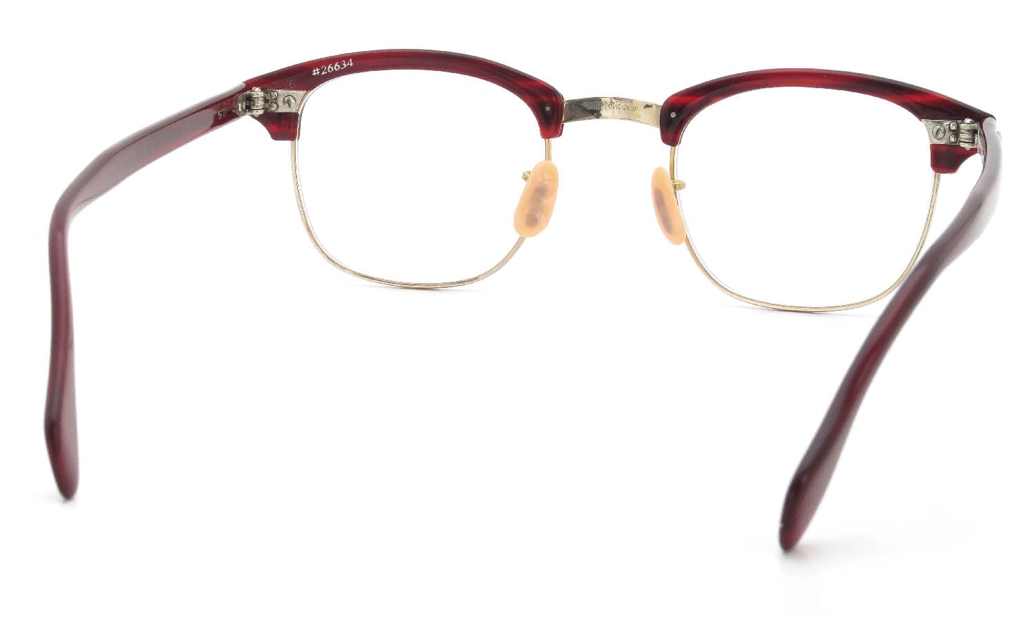 American Optical 1950s〜1960s SIRMONT Maroon-Gold 1/10 12KGF 46-22