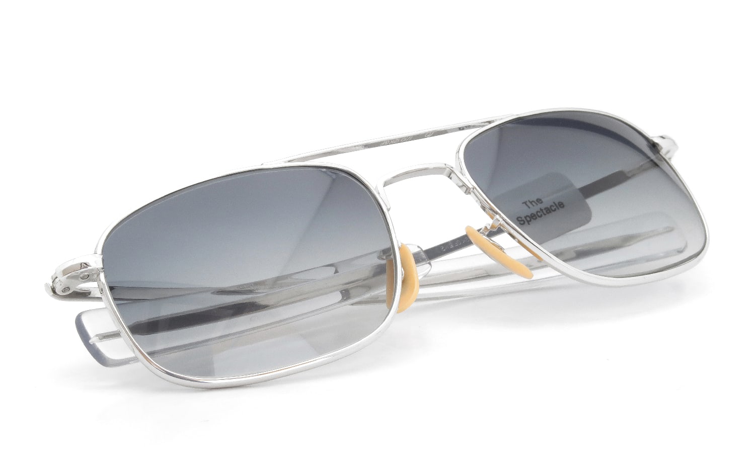 American Optical 1950s〜1960s Mid-Century Modern-Pilot Lewis White-Gold 1/10 12KGF Grey-GRD-Lens