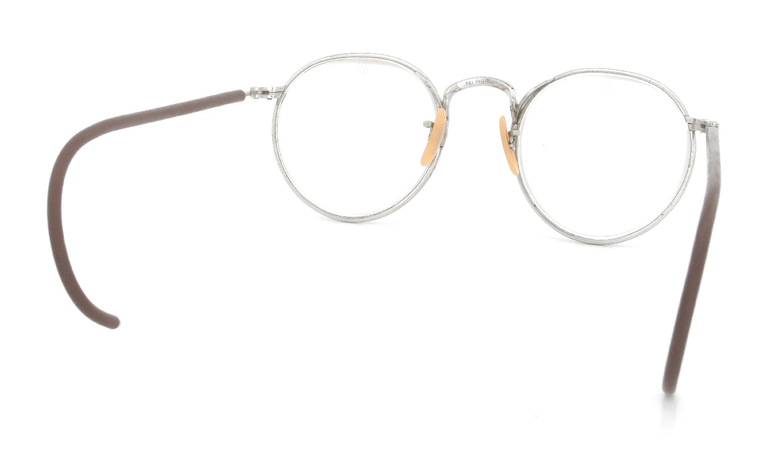 Bausch&Lomb safety-glasses 1950s-1960s Full-Frame Ful-VuePanto Silver Original-Glass-Lens 42-21