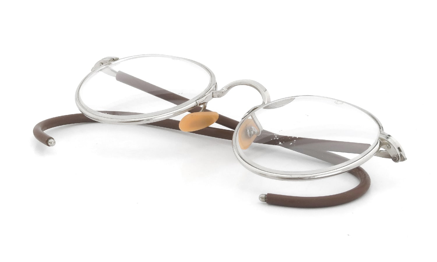 Bausch&Lomb safety-glasses 1950s-1960s Full-Frame Ful-VuePanto Silver Original-Glass-Lens 42-21