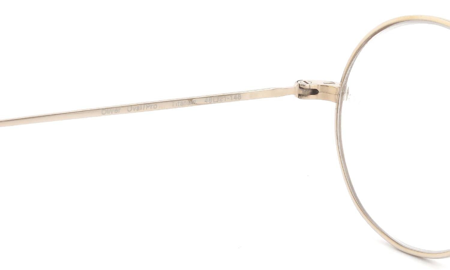 Oliver Goldsmith メガネ Oliver Oval/Pro  48size Titanium Gold