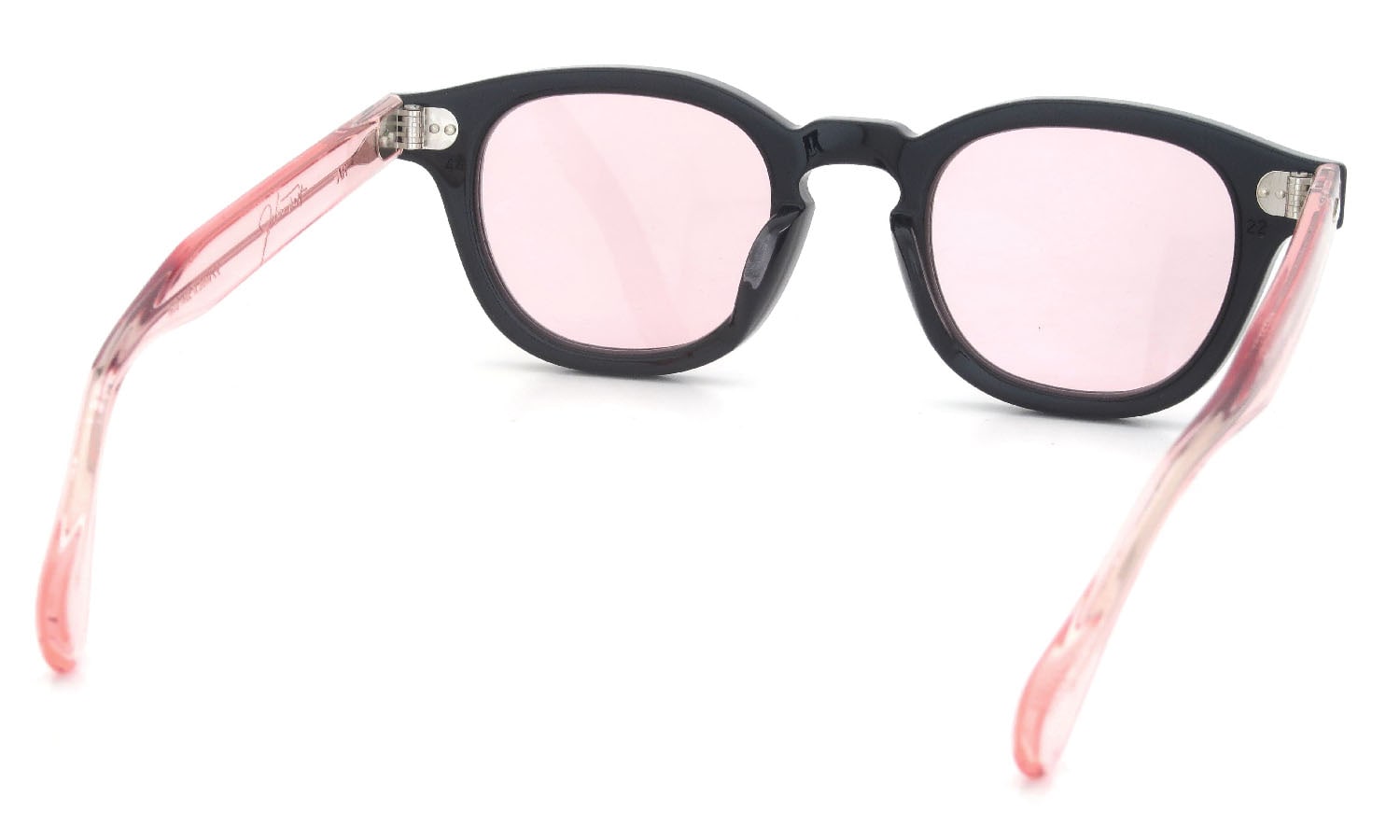 JULIUS TART OPTICAL × HYKE AR-44-22 Black/Flesh Pink