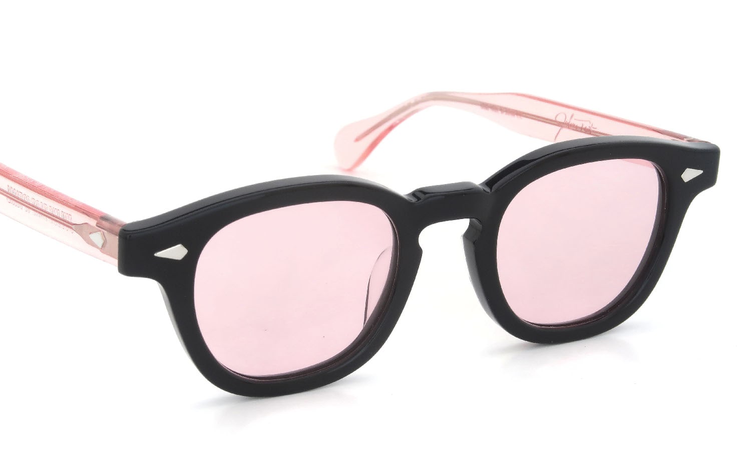 JULIUS TART OPTICAL × HYKE AR-44-22 Black/Flesh Pink