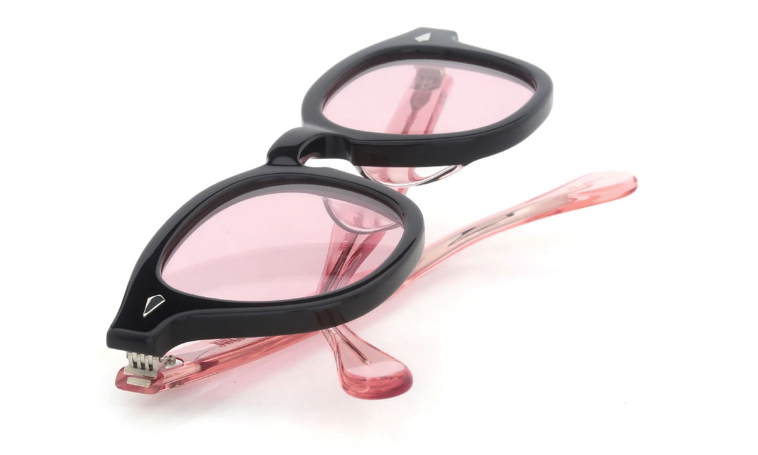 JULIUS TART OPTICAL × HYKE AR-46-22 Black/Flesh Pink