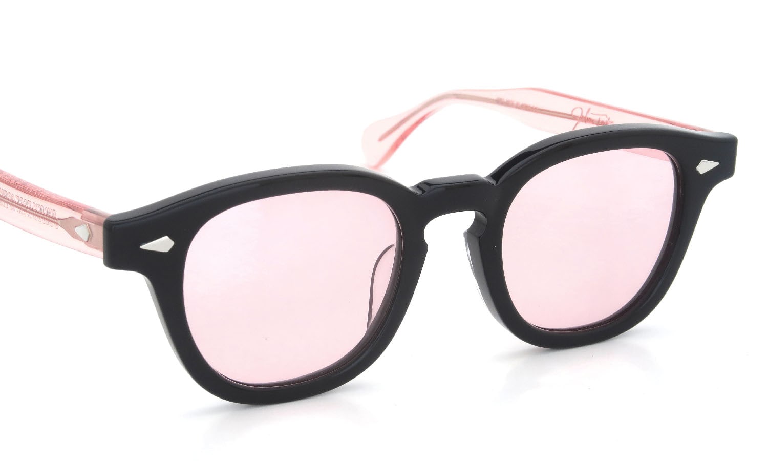 JULIUS TART OPTICAL × HYKE AR-46-22 Black/Flesh Pink