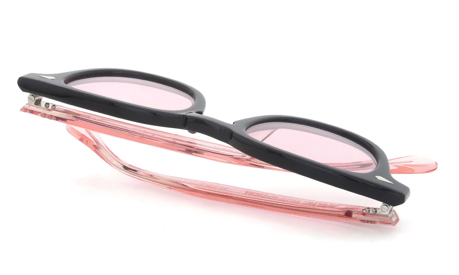 JULIUS TART OPTICAL × HYKE AR-46-22 Black/Flesh Pink