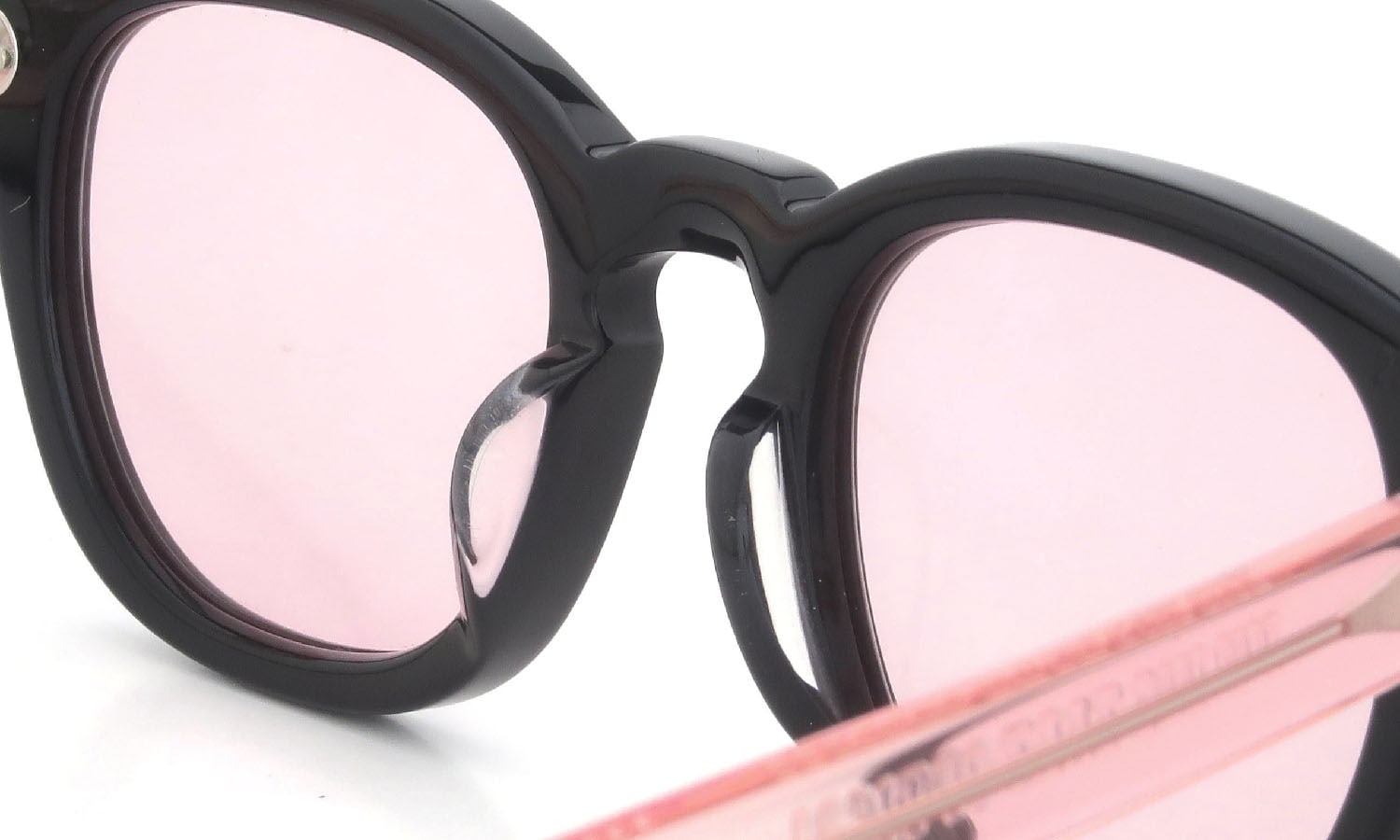 JULIUS TART OPTICAL × HYKE AR-46-22 Black/Flesh Pink