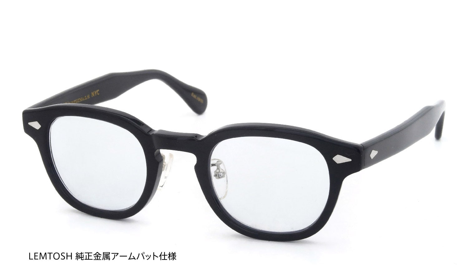 MOSCOT モスコット サングラスカスタム LEMTOSH レムトッシュ BLACK通販 EXライトブルーレンズ (濃度:20%・正規取扱店