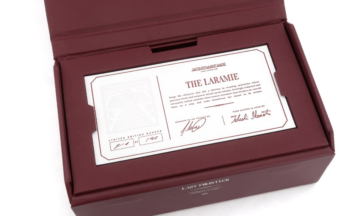 JACQUESMARIEMAGE LARAMIE DARK-HAVANA JMMLR-3T 26/150アイウェアボックス