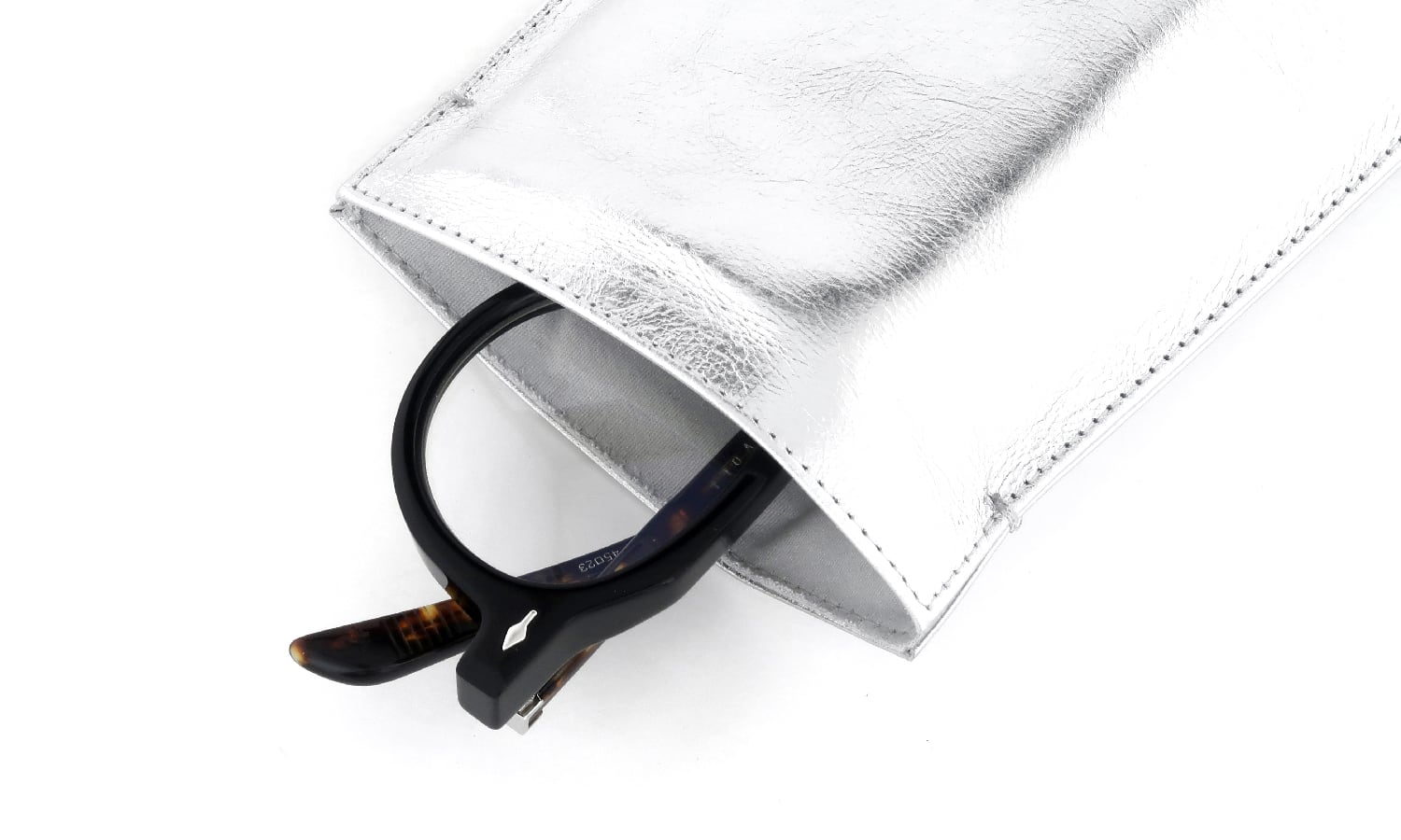 JACQUESMARIEMAGE SOFT POUCH Genuine-Leather Silver JMM-ACCS-015