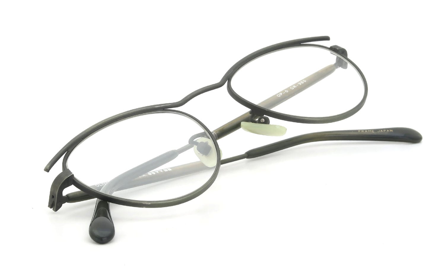 OLIVER PEOPLES 1990's OP-6 GR-986 with Clip