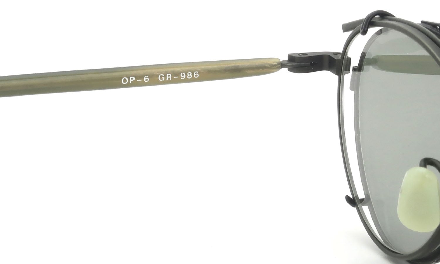 OLIVER PEOPLES 1990's OP-6 GR-986 with Clip