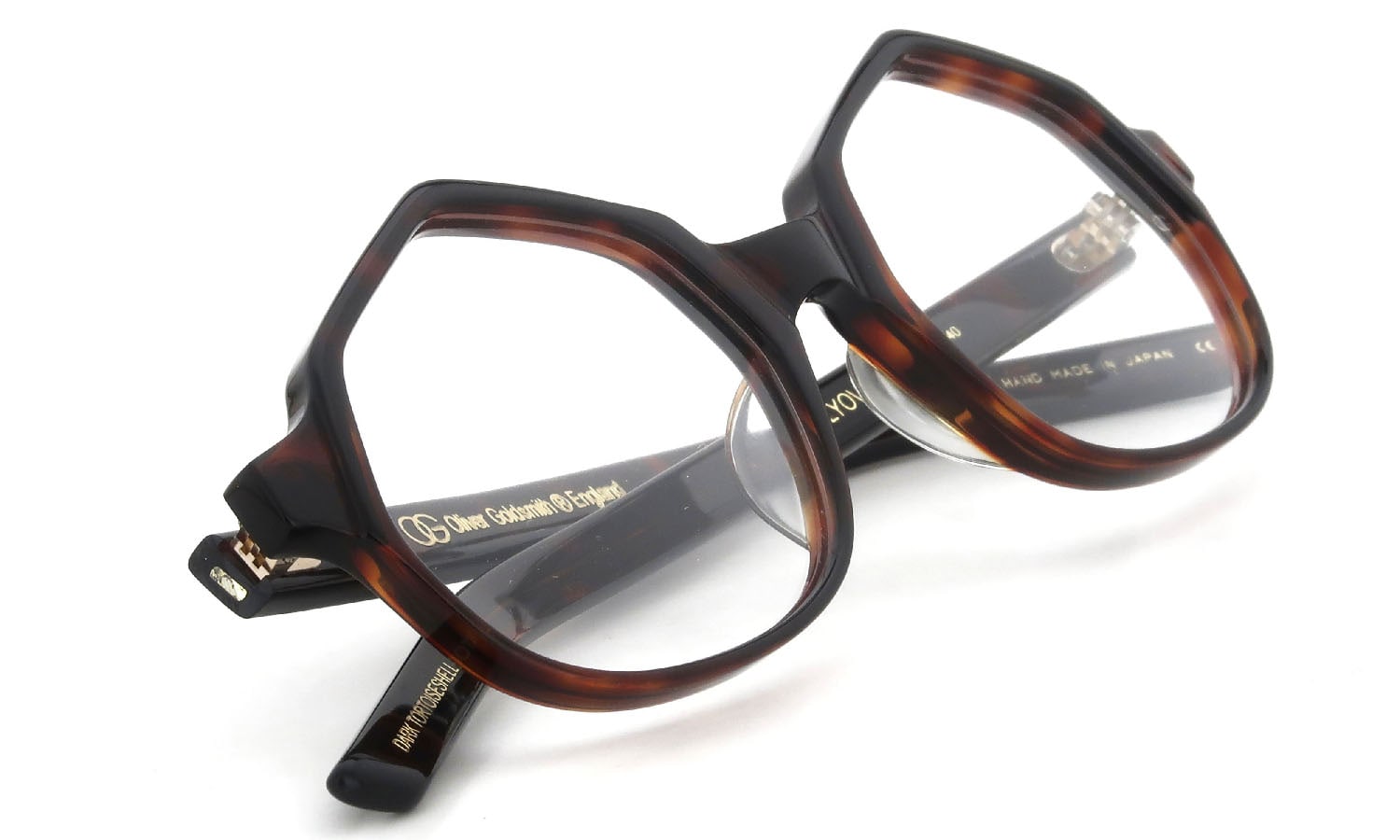 OLIVER GOLDSMITH POLYOVAL DARK TORTOISESHELL