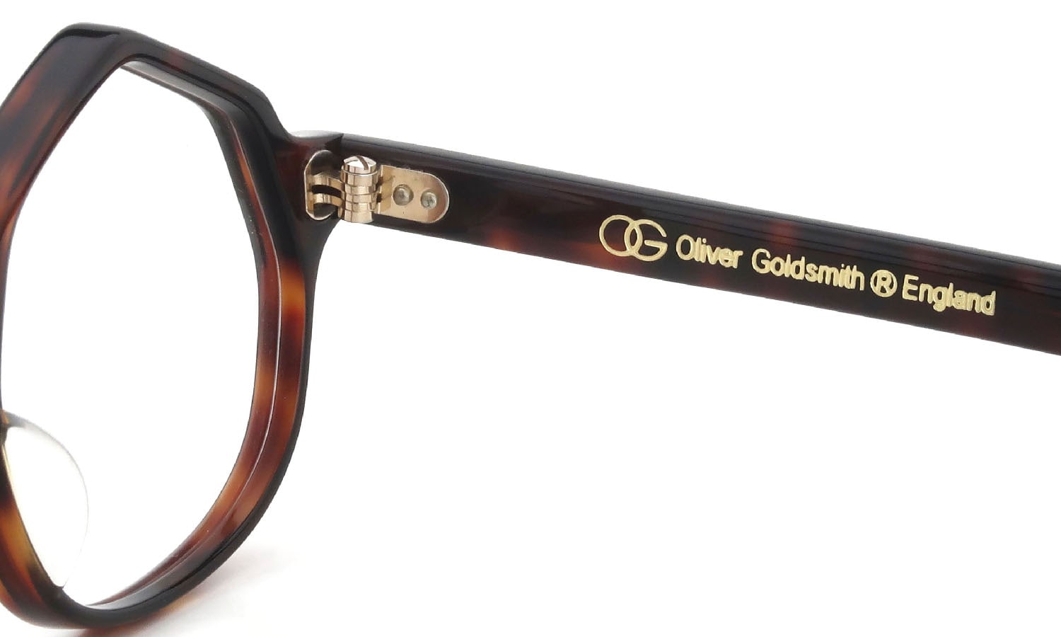 OLIVER GOLDSMITH POLYOVAL DARK TORTOISESHELL