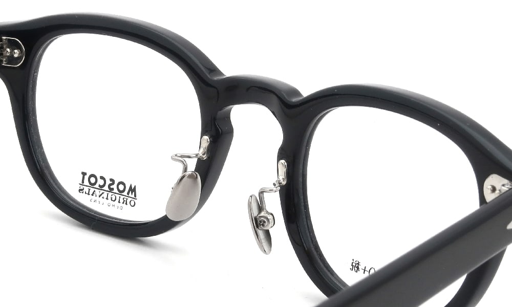 MOSCOT LEMTOSH46 Black 埋め込み式オールメタルチタンパット加工