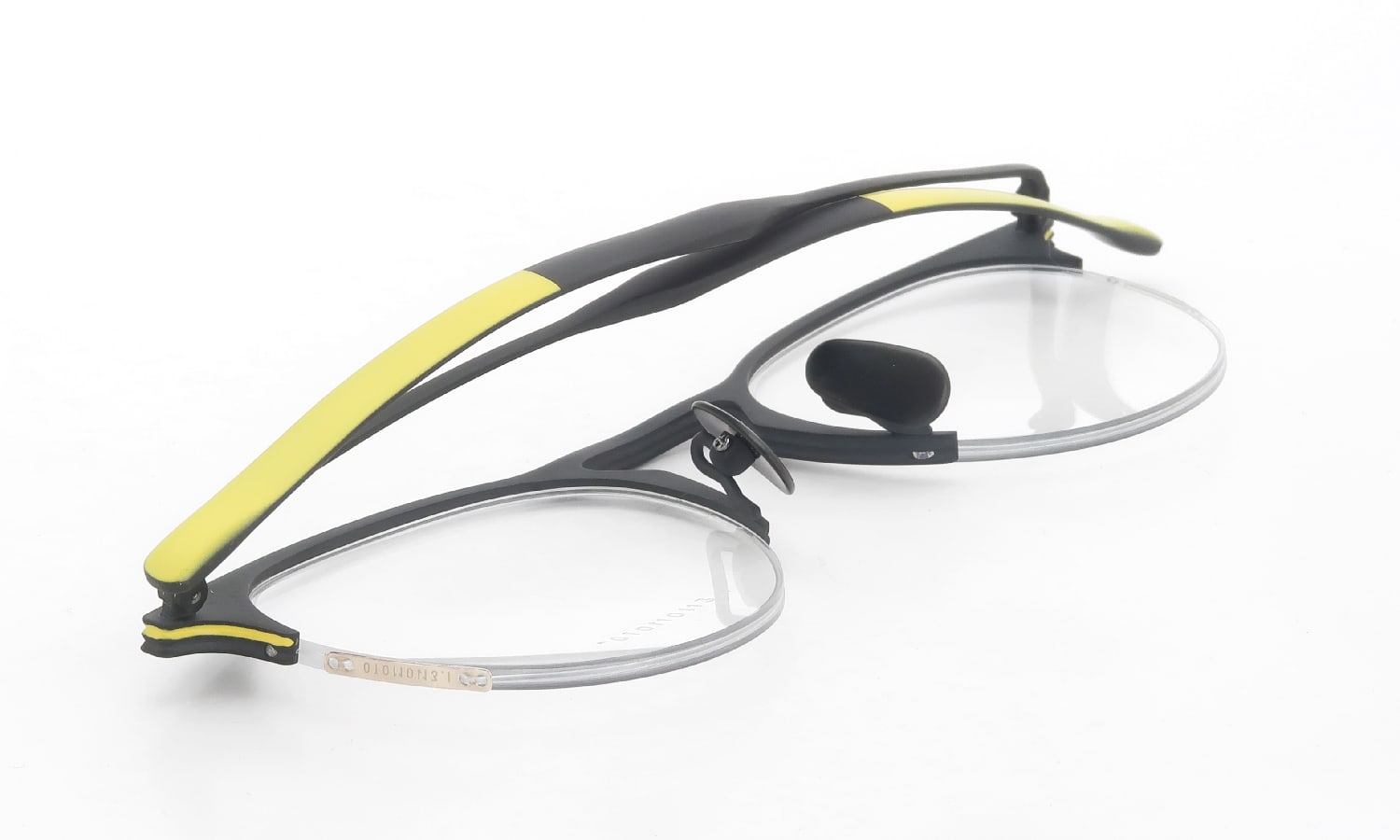 I.ENOMOTO × PonMegane 限定生産メガネ IE007 BK/YELLOW