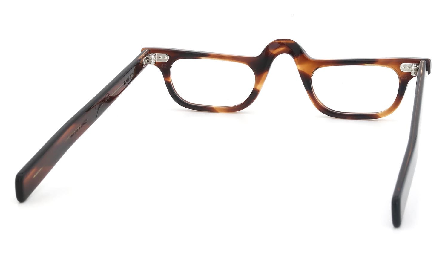 JULIUS TART OPTICAL リーディンググラス HALF EYE DEMI-AMBER