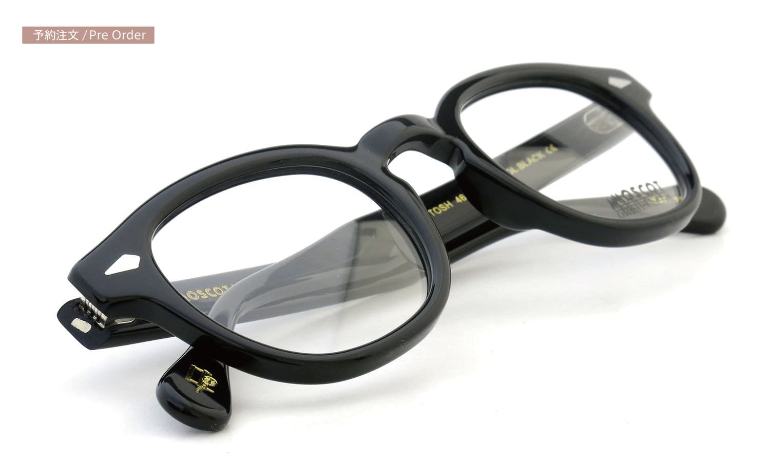 予約注文:MOSCOT LEMTOSH BLACK 46size