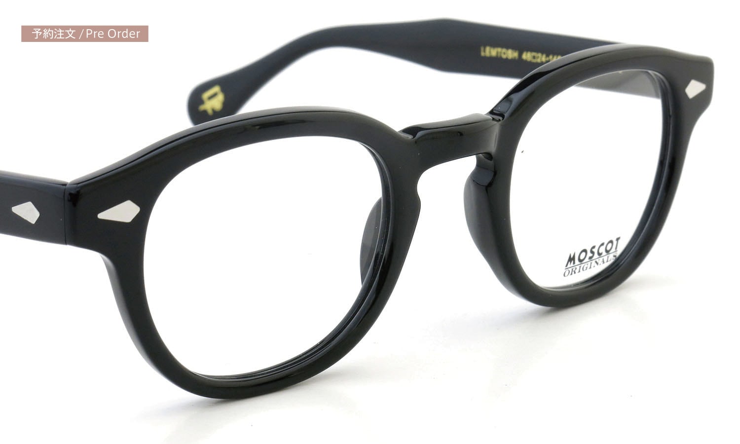 予約注文:MOSCOT LEMTOSH BLACK 46size