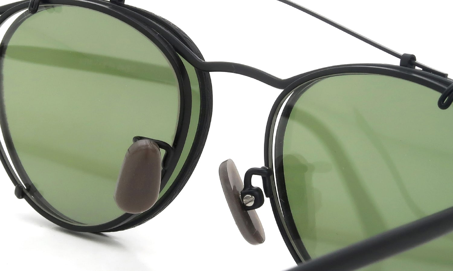 OLIVER PEOPLES 1990's OP-6 BK-MP with Clip