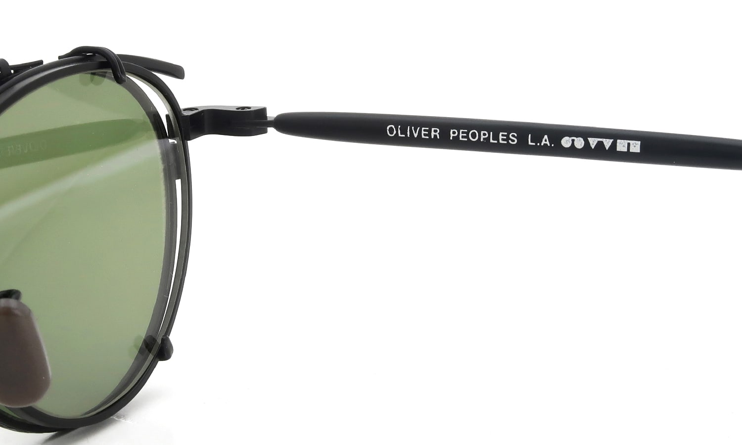 OLIVER PEOPLES 1990's OP-6 BK-MP with Clip