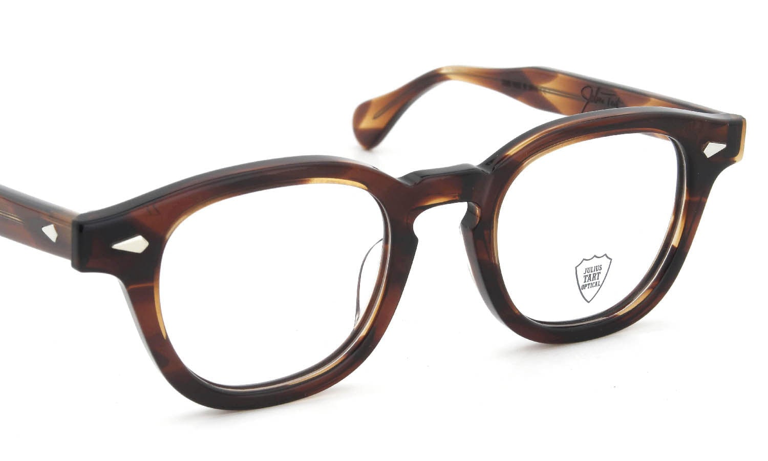 JULIUS TART OPTICAL メガネ通販 AR-46-22 PL-002M DEMI-AMBER