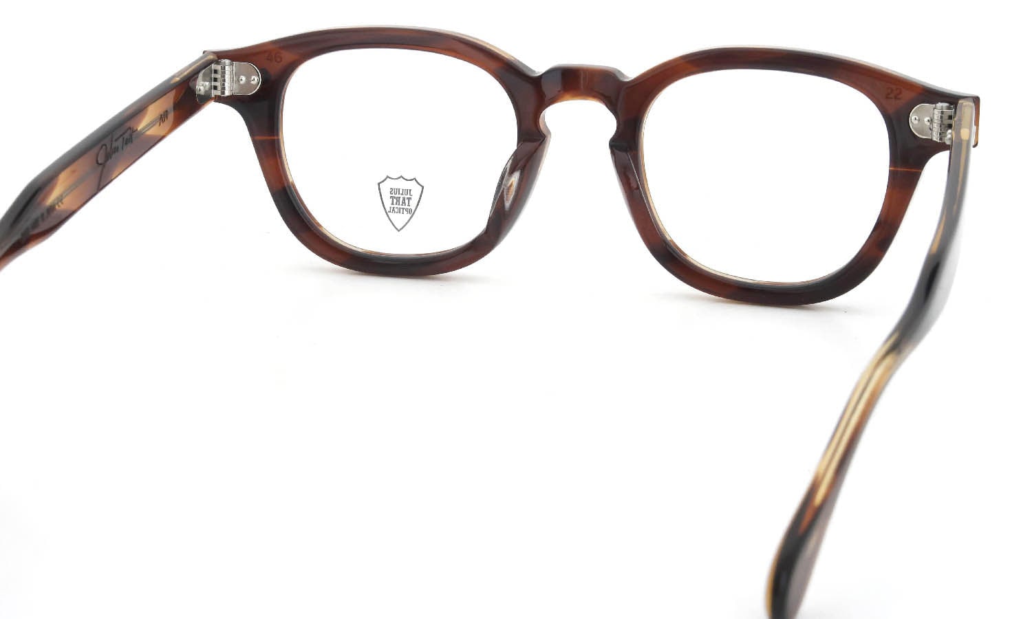 JULIUS TART OPTICAL メガネ通販 AR-46-22 PL-002M DEMI-AMBER