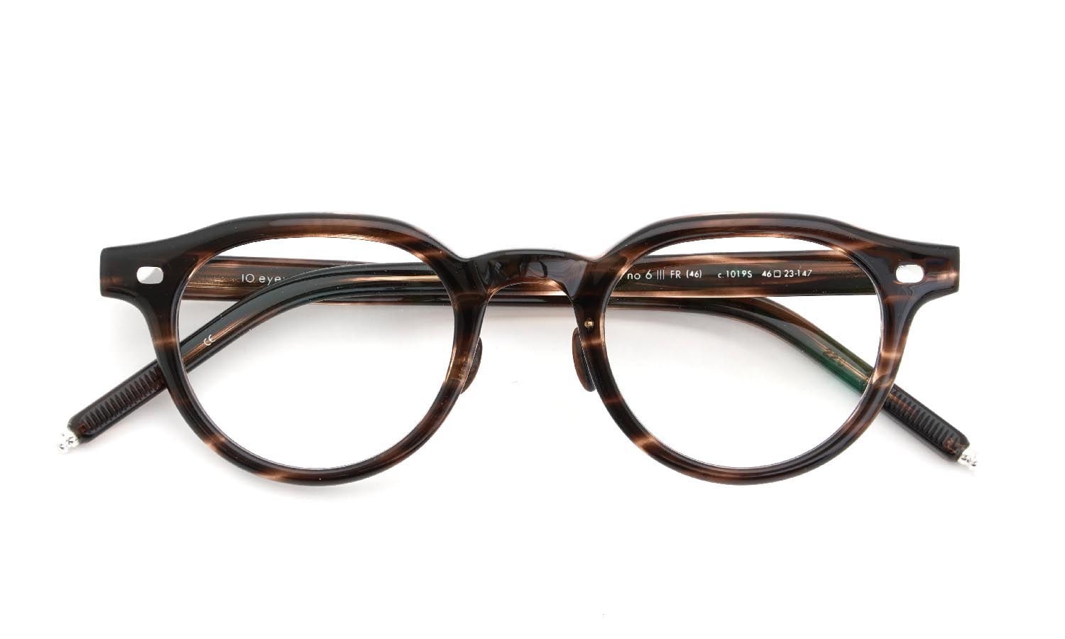 10 eyevan No 6 FR Dark Brown Sasa/Silver