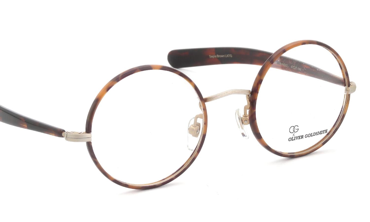 OG×OLIVERGOLDSMITH 海外モデル メガネ RANDLE Sepia Brown LATG 47size