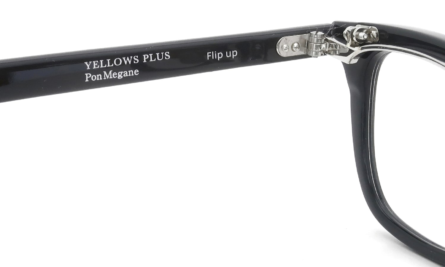 YELLOWS PLUS for PonMegane 跳ね上げ式メガネ Flip up Celluloid Black