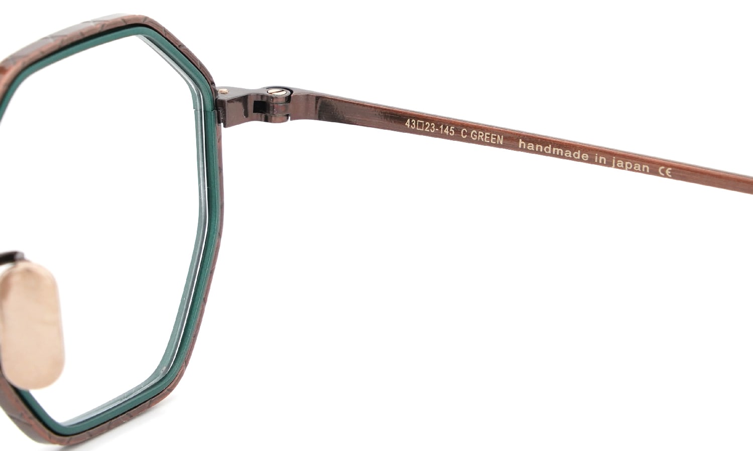 OG×OLIVERGOLDSMITH for ポンメガネ 限定生産メガネ FARMER 43-3 col.C GREEN